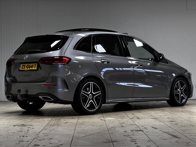 Mercedes-Benz B-KLASSE 200 Premium Plus AMG/ Night Pakket/ Trekhaak/ 164pk/ Wide-Screen/ LED Koplampen/ Panorama-Dak/ 18'' LMV/ Keyless/ Dode-Hoek DET./ Stoelverw./ Elek. Stoel(en) + Memory/ Zwarte-Hemel/ Apple + Android/ Elek. Klep