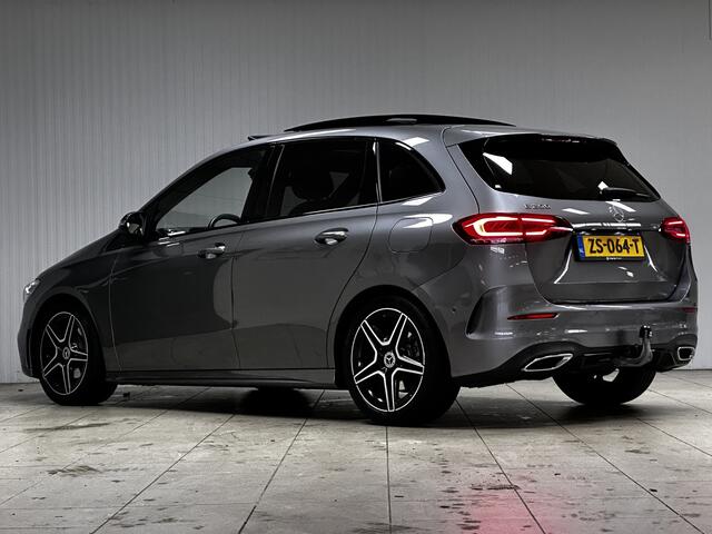 Mercedes-Benz B-KLASSE 200 Premium Plus AMG/ Night Pakket/ Trekhaak/ 164pk/ Wide-Screen/ LED Koplampen/ Panorama-Dak/ 18'' LMV/ Keyless/ Dode-Hoek DET./ Stoelverw./ Elek. Stoel(en) + Memory/ Zwarte-Hemel/ Apple + Android/ Elek. Klep