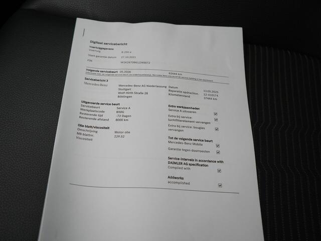 Mercedes-Benz B-KLASSE 250 e Progressive Plug In Hybrid 218pk Dealer O.H. PHEV | Panodak | Camera | Sportstoelen Verwarmd | Widescreen Navi | Blis | Apple Carplay | Navigatie | DAB |