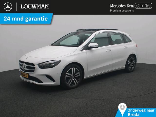 Mercedes-Benz B-KLASSE 180 Premium Plus Ledkoplampen | Parkeerpakket met achteruitrijcamera | Sfeerverlichting | Panorama Schuif-Kanteldak | Sound system. Inclusief 24 maanden Mercedes-Benz Certified garantie voor Europa.