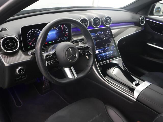 Mercedes-Benz C-KLASSE 300e AMG Line | Night | Panoramadak | 360 graden camera | Dakrails |