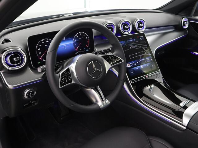 Mercedes-Benz C-KLASSE 180 Luxury Line | Sfeerverlichting | Stoelverwarming | Achteruitrijcamera | Smartphone-integratie | Panoramaschuifdak |