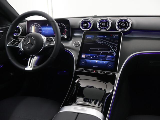 Mercedes-Benz C-KLASSE 180 Luxury Line | Sfeerverlichting | Stoelverwarming | Achteruitrijcamera | Smartphone-integratie | Panoramaschuifdak |