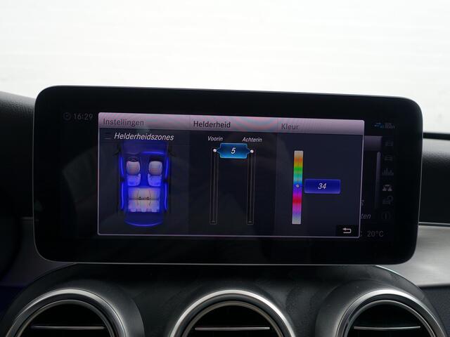 Mercedes-Benz C-KLASSE 180 AMG Night Edition Aut- Panodak, Virtual Cockpit, Sfeerverlichting, Sport Leder interieur, Camera, Park Assist
