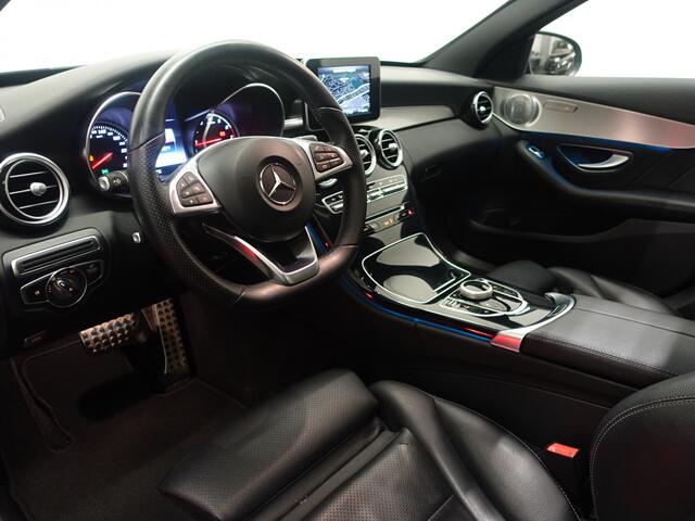 Mercedes-Benz C-KLASSE AMG Night Edition Aut- Panodak, Burmester, Xenon Led, Sfeerverlichting, Stoelverwarming