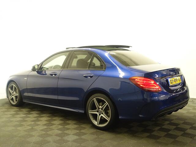 Mercedes-Benz C-KLASSE AMG Night Edition Aut- Panodak, Burmester, Xenon Led, Sfeerverlichting, Stoelverwarming
