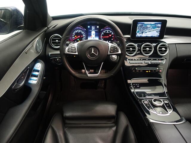 Mercedes-Benz C-KLASSE AMG Night Edition Aut- Panodak, Burmester, Xenon Led, Sfeerverlichting, Stoelverwarming