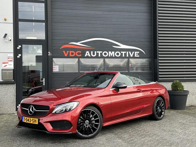 Mercedes-Benz C-KLASSE Cabrio 200 AMG Comand | 360 Gr Camera | LED | Night | Alcantara Stuur | Stoelverwarming | Designo Hyacintrood | PRACHTIG!!