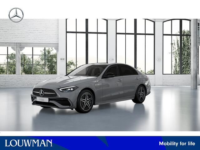 Mercedes-Benz C-KLASSE 300 e star Edition AMG Line LIMITED | Trekhaak | Nightpakket | Parkeerpakket met achteruitrijcamera | KEYLESS GO | Antidiefstalpakket GUARD 360° Plus | Memorypakket | Dodehoekassistent | Verwarmde stoelen vooraan |