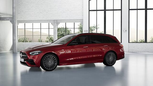 Mercedes-Benz C-KLASSE 300 e Business Solution AMG | Nightpakket | Trekhaak | Comfortpakket Plus | Parkeerpakket met 360°-camera | Antidiefstalpakket GUARD 360° Plus | KEYLESS GO | EASY PACK achterklep |
