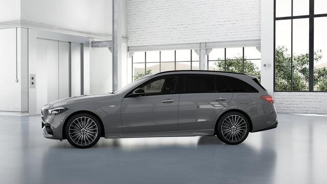 Mercedes-Benz C-KLASSE Estate 300 e Business Solution AMG | Trekhaak | Nightpakket | AMG Line Premium Plus | Parkeerpakket met 360°-camera | Antidiefstalpakket GUARD 360° Plus | KEYLESS GO-comfortpakket | EASY PACK achterklep |