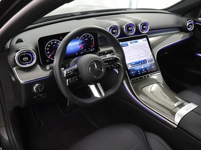 Mercedes-Benz C-KLASSE 180 AMG Line Night pakket | 19 inch multispaaks | Panoramadak | High Performance Lights |