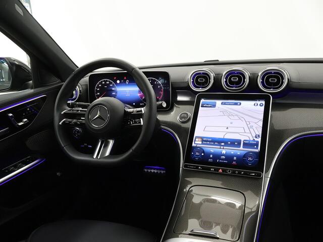 Mercedes-Benz C-KLASSE 180 AMG Line Night pakket | 19 inch multispaaks | Panoramadak | High Performance Lights |