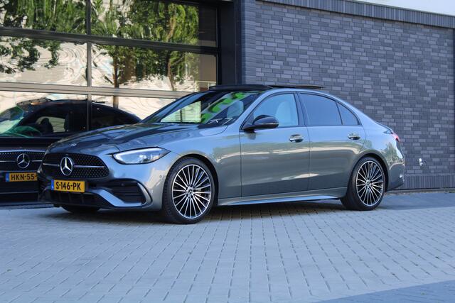 Mercedes-Benz C-KLASSE 180 AMG Line | PANO | CUSTOM AUDIO | NIGHT PAKKET | SFEERVERLICHTING |