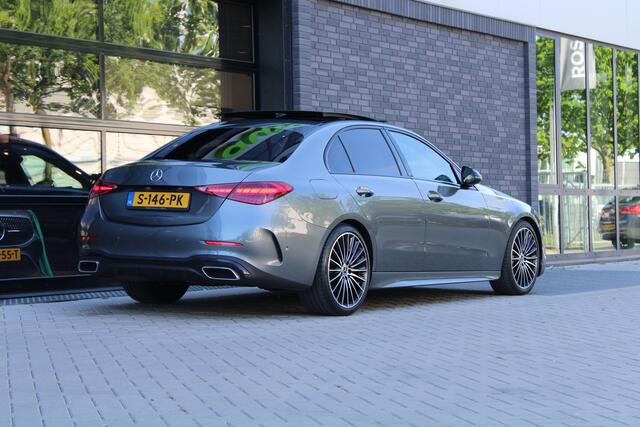 Mercedes-Benz C-KLASSE 180 AMG Line | PANO | CUSTOM AUDIO | NIGHT PAKKET | SFEERVERLICHTING |
