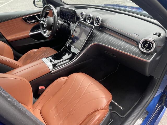Mercedes-Benz C-KLASSE Estate 200 AMG Line | Trekhaak | Bruin Leder | Pano |