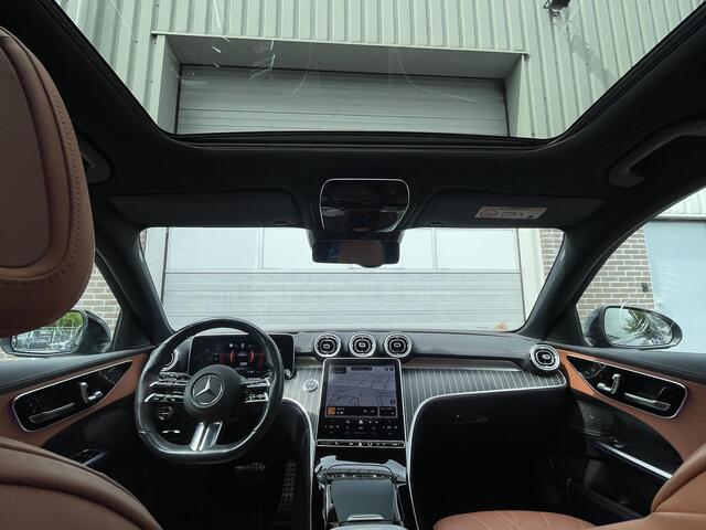 Mercedes-Benz C-KLASSE Estate 200 AMG Line | Trekhaak | Bruin Leder | Pano |