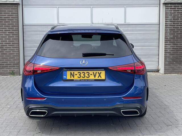 Mercedes-Benz C-KLASSE Estate 200 AMG Line | Trekhaak | Bruin Leder | Pano |