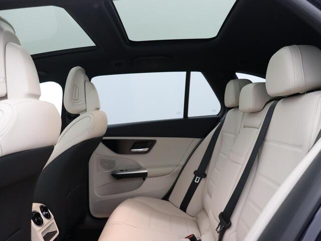 Mercedes-Benz C-KLASSE Estate 200 | Beige leder | Panoramadak | Trekhaak | Memorystoelen Verwarmd | 360° Camera | Sfeerverlichting
