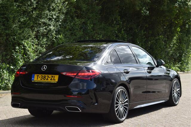 Mercedes-Benz C-KLASSE 200 AMG Line | NL-Auto | Open dak | HUD | 360 gr.camera | Trekhaak | Keyless | Mem.stoelen | Full LED | Vol