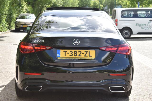 Mercedes-Benz C-KLASSE 200 AMG Line | NL-Auto | Open dak | HUD | 360 gr.camera | Trekhaak | Keyless | Mem.stoelen | Full LED | Vol