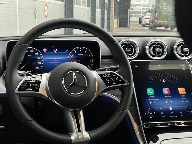 Mercedes-Benz C-KLASSE 180 Star Edition Luxury LIMITED | Panoramadak | Trekhaak | Elektrisch Verstelbare Stoelen + Memory | Donkergetint Glas Achter | Dodehoekassistent | Apple CarPlay | Android Auto | Sfeerverlichting | Stoelverwarming