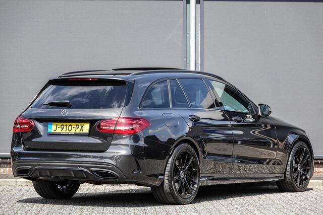 Mercedes-Benz C-KLASSE Estate C180 | 156Pk Aut. | AMG-Line | Night Pakket | Panoramadak | Achteruitrijcamera | Trekhaak | 19''