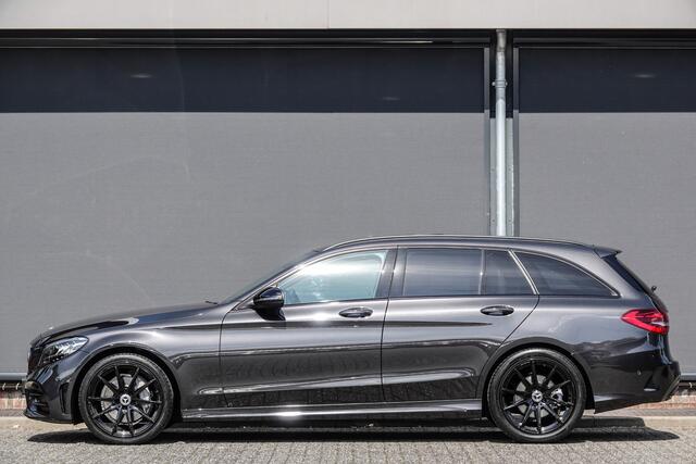 Mercedes-Benz C-KLASSE Estate C180 | 156Pk Aut. | AMG-Line | Night Pakket | Panoramadak | Achteruitrijcamera | Trekhaak | 19''