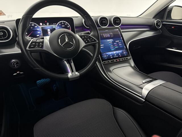 Mercedes-Benz C-KLASSE 180 AMG Luxury Line 170PK Sfeer Burmester Trekhaak LED Virtual Camera Carplay Clima Cruise Navi 18"LMV PDC