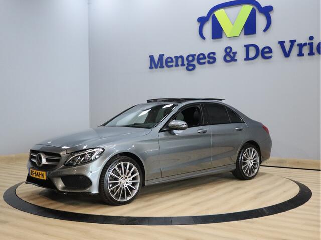 Mercedes-Benz C-KLASSE 400 4MATIC Prestige AMG Airco ECC | 360 Camera | Adaptive Cruise | Panorama | Burmester | Memory | LED | Leder | Isofix