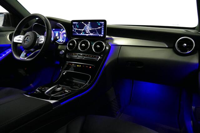 Mercedes-Benz C-KLASSE 180 AMG Line / C63S AMG Diffuser / Panamericana Grill / Ambienteverlichting / Apple Carplay - Android auto / Multibeam LED / Stoelverwarming / Achteruitrijcamera / Night pakket / 19'' LMV / Dynamic Select / Draadloze telefoonlader / Grootlicht assistent /