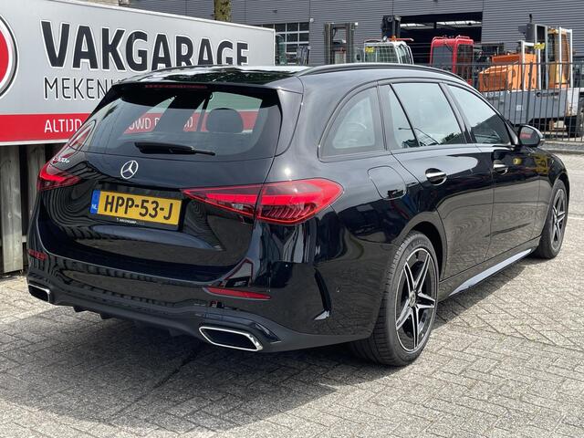 Mercedes-Benz C-KLASSE Estate 300 e AMG Line 18"/Panoramadak/360 camera/Head-up/Stoel + stuurverwarming + memory l + r/Adaptieve cruise/Sfeerverlichting/Elektrische klep/Apple Carplay & Android Auto