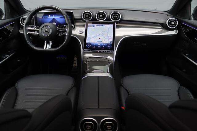 Mercedes-Benz C-KLASSE 180 AMG Line Aut9 | Panoramadak | Sfeerverlichting | Nightpakket | Camera | Dodehoekassistent | Apple Carplay/Android Auto | Zitcomfortpakket |