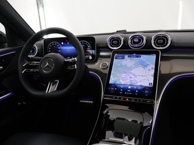 Mercedes-Benz C-KLASSE 300 e Estate Business Solution AMG 300 e Business Solution AMG Night pakket | Panoramadak | 18 inch LM Velgen | Apple Carplay | Digital Light | Dodehoek | 360° camera | Trekhaak