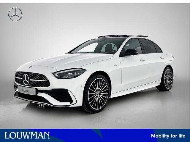 Mercedes-Benz C-KLASSE 300 e Business Solution AMG | Trekhaak | Nightpakket | Parkeerpakket met 360°-camera | Memorypakket | Dodehoekassistent | Antidiefstalpakket GUARD 360° Plus | USB-pakket | Spiegelpakket | KEYLESS GO |