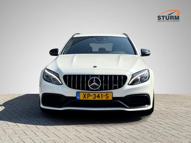 Mercedes-Benz C-KLASSE Estate AMG 63 | Burmester | Geheugenstoelen | Sportuitlaat | Designo Kleur | Kruisspaak Velgen | Adapt. Cruise Control | Alcantara Stuurwiel | Rijklaarprijs!