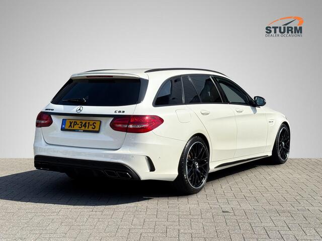 Mercedes-Benz C-KLASSE Estate AMG 63 | Burmester | Geheugenstoelen | Sportuitlaat | Designo Kleur | Kruisspaak Velgen | Adapt. Cruise Control | Alcantara Stuurwiel | Rijklaarprijs!