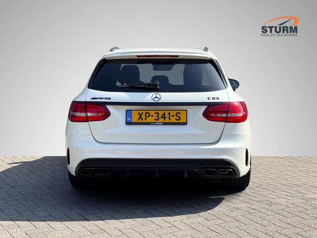 Mercedes-Benz C-KLASSE Estate AMG 63 | Burmester | Geheugenstoelen | Sportuitlaat | Designo Kleur | Kruisspaak Velgen | Adapt. Cruise Control | Alcantara Stuurwiel | Rijklaarprijs!