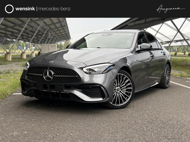 Mercedes-Benz C-KLASSE 300 e Business Solution AMG | Night | Panoramadak | Digital light | 19" Multispaaks velgen | Sfeerverlichting |