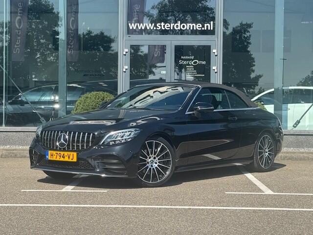 Mercedes-Benz C-KLASSE Cabrio 200 Premium AMG l Aircap l Airscarf l Leder Twin l Stoelverwarming l 360 gr Camera l MBUX l Alarm klasse 3 l LED l Multispaaks AMG l Airco l