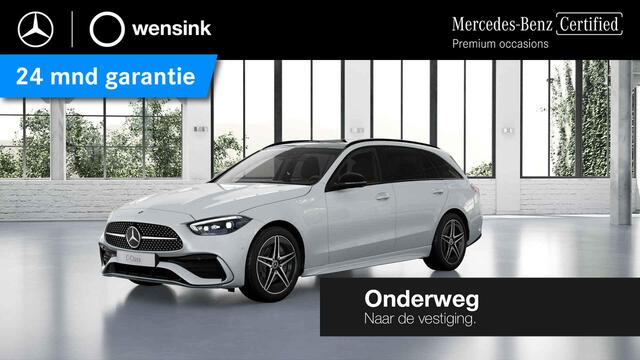 Mercedes-Benz C-KLASSE Estate 200 Launch Edition AMG Line | Night | Panoramadak | Lederen bekleding | Digital Lifght | Rijassistentie Plus |