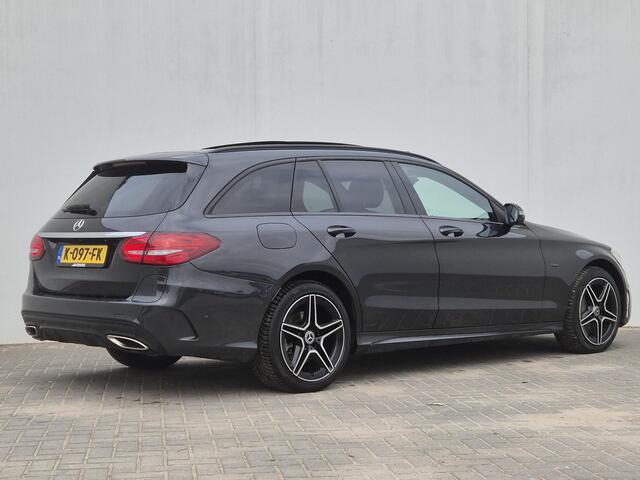 Mercedes-Benz C-KLASSE Estate 300 e Business Solution AMG Limited Automaat / Business Plus-pakket / Allseason banden / Trekgewicht 1800 kg / Glazen schuif- en kanteldak / Rondomzicht camera / Elektrische achterklep