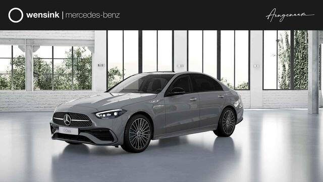 Mercedes-Benz C-KLASSE 300e Business Solution AMG | Panoramaschuifdak | Head-up display | Night | Premium Plus | Burmester | 19" multispaaks AMG velgen | Comfortsluiting |