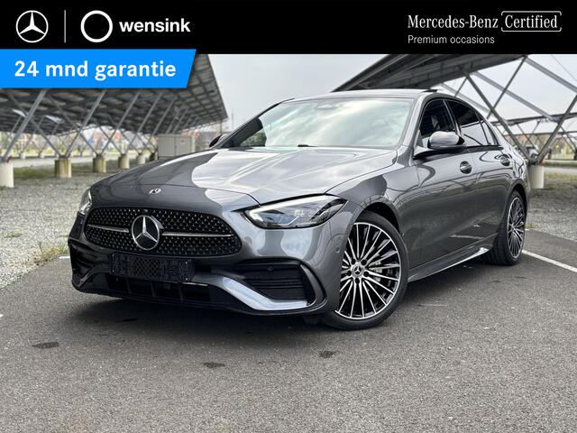 Mercedes-Benz C-KLASSE 180 Star Edition AMG Line | Night | Panoramadak | Burmester | Trekhaak | Sfeerverlichting | Memory stoelen |