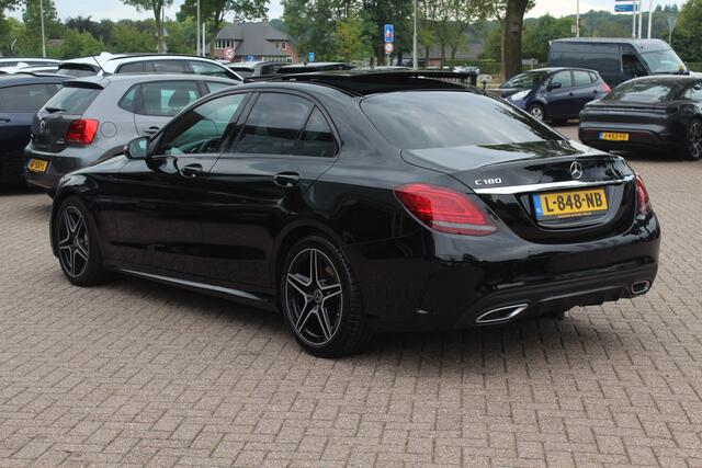 Mercedes-Benz C-KLASSE 180 Business Solution AMG / Trekhaak / Panoramadak / 360Camera / Leder / 18'' / Navigatie / LED Koplampen / Dodehoek / Cruise Control