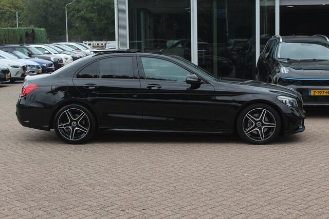 Mercedes-Benz C-KLASSE 180 Business Solution AMG / Trekhaak / Panoramadak / 360Camera / Leder / 18'' / Navigatie / LED Koplampen / Dodehoek / Cruise Control