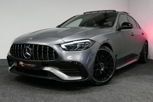 Mercedes-Benz C-KLASSE 200 Launch Edition AMG Line / Orig. Nederlands / C63S AMG Diffuser / Panamericana Grill / Panoramadak / Carbon inleg / Apple Carplay - Android Auto / Ambienteverlichting / Stoelverwarming / 19'' LMV / Cruise Control / Achteruitrijcamera / Widescreen