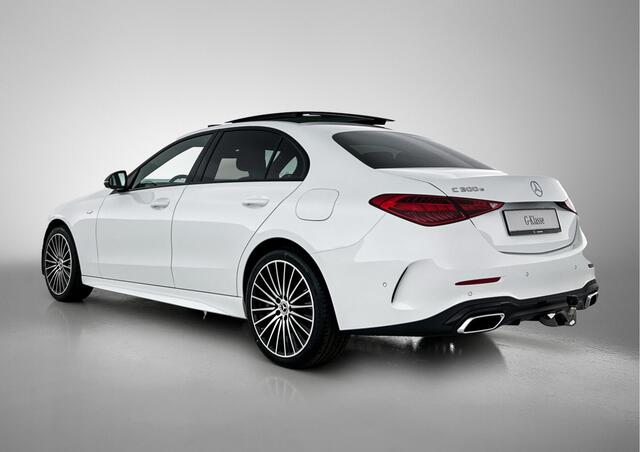 Mercedes-Benz C-KLASSE 300 e Business Solution AMG | Trekhaak | Middenconsole metaalstructuur | Nightpakket | Panoramaschuifdak | Antidiefstalpakket GUARD 360° Plus | Parkeerpakket met 360°-camera | Voorstoelen met Memory |