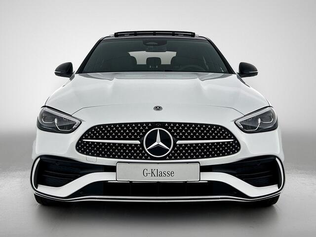 Mercedes-Benz C-KLASSE 300 e Business Solution AMG | Trekhaak | Middenconsole metaalstructuur | Nightpakket | Panoramaschuifdak | Antidiefstalpakket GUARD 360° Plus | Parkeerpakket met 360°-camera | Voorstoelen met Memory |