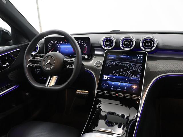 Mercedes-Benz C-KLASSE Estate 180 AMG Night | Panoramadak | 19 inch lichtmetalen velgen | Massage stoelen | Memory pakket | Night Pakket | Sfeerverlichting |